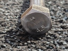 (QTY 4) Hex Bolt Stainless Steel Cap Screw Fully Threaded 12″ Long