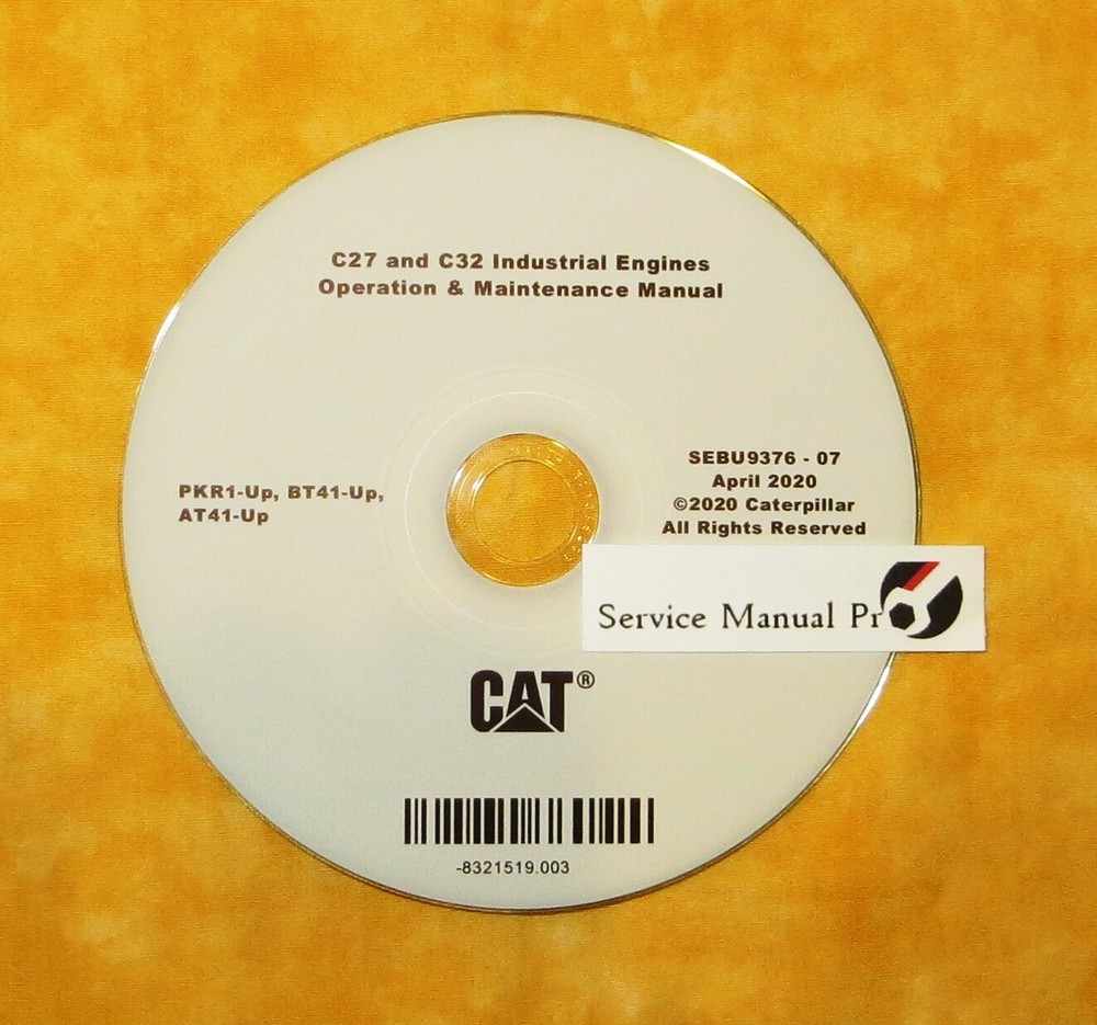 SEBU9376 CAT C27 C32 Industrial Engines Operation Maintenance Manual CD PRK BT4