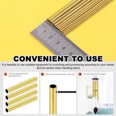 Brass Tube Brass Pipe Length 300mm Select Round Diameter 0.8mm – 25mm DIY Tube