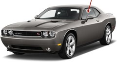 Driver Left Side Door Window Door Glass Compatible with Dodge Challenger 2 Door