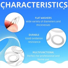 0.5mm Thick Shim Washers DIN 988 A2 Stainless Steel Gasket Washers All Sizes