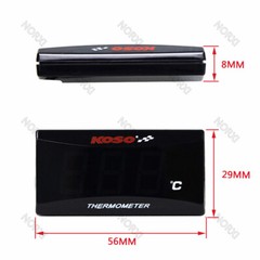 Water Temp Gauge Digital Display Temperature 0~120℃ Car Motorcycle Meter Sensor