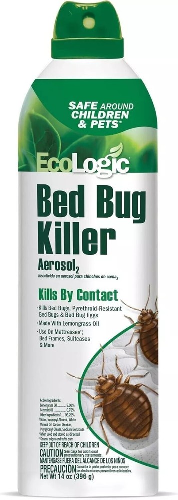Ecologic Bed Bug Killer, Kills Bed Bugs & Bed Bug Eggs, Use on Mattresses, Bed F