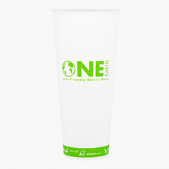 Karat Earth 24oz Eco-Friendly Paper Hot Cups – One Cup One Earth (90mm) – 500 ct