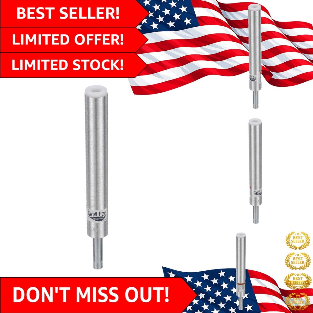11-Inch Brushed Aluminum Boat Seat Post with Lock N Pin Safety Technology