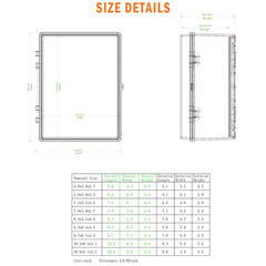 Electrical Junction Box, IP67 Waterproof Outdoor Box ABS Plastic Enclosure with
