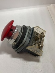 ALLEN BRADLEY 800T-D6A PUSHBUTTON RED MUSHROOM 1NO/1NC SERIES N