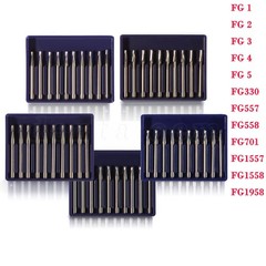Round Carbide Dental Burs High Speed Handpiece Friction Grip Drill Bits