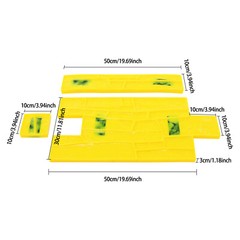Concrete Polyurethane Texture Mat for Seamless Cement Stamping – Yellow