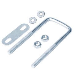 10 Pcs 1-1/2″ Inch Wide Square U-Bolt for Trailer, 3/8″ x 1-1/2″ x 4-3/8″, Elect