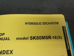 Kobelco SK80MSR-1E SK80MSR-1ES Hydraulic Excavator Shop Manual S5LF0005E01