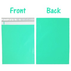 12″ x 15″ Teal Poly Mailers Beautiful Flat Designer Mint Shipping Self Seal Bags
