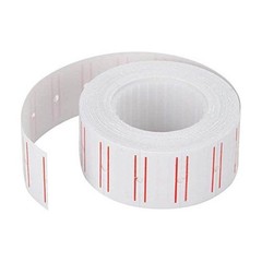 6000PCS 10 Rolls Price Gun Tag Sticker Label Refill MX 5500 Paper White Red Line