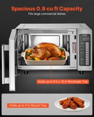 VEVOR Countertop Microwave Oven Commercial Microwave 0.9 cubic-ft 1000W Lock