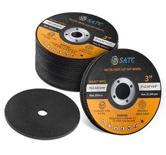 50 Pack 3″x1/16″x3/8″ Cut-off Wheel 3 inch Metal & Stainless Steel Cutting Discs