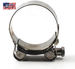 23-25Mm T-Bolt Clamp 304 Stainless Steel Pipe Clamp Heavy Duty Hose Clamp (Pack