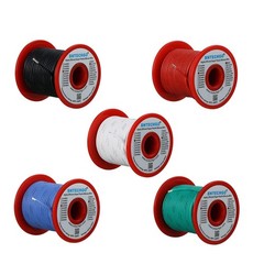 18 Gauge Silicone Wire Kit Red Black White Blue and Green Each 100ft 18 AWG Stra
