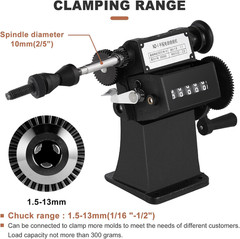 Manual Coil Winding Machine 1/16″- 1/2″ Hand Coil Winder with Counter for Spiral