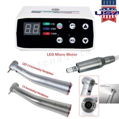 Dental Brushless LED Electric Micro Motor 1:1/1:5 Increasing Contra Angle