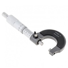 Machinist Outside Micrometer 0-25mm, 0.01mm Accuracy, Carbide Tips