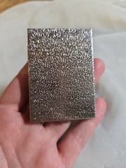 Vintage Miniature Metal Pocket Address Book w/ Alphabet Index Tabs, Lined Pages