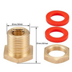 Litorange 2 PCS Brass Bulkhead Coupling Both End 1/4″ NPT 2 PCS,