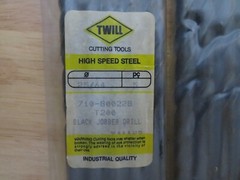 5 pcs DOALL TWILL Jobber Length Metal Twist Drills 25/64″ HSS Black Oxide Brazil