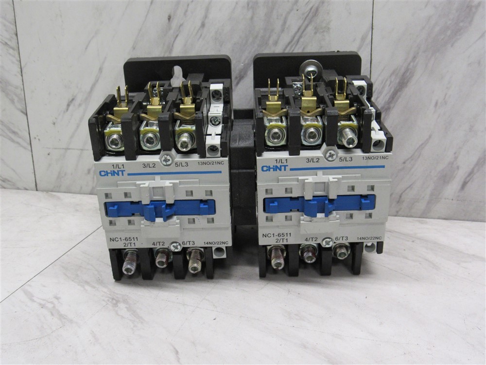 Lot 2 CHINT 220v NC1-6511 Contactor Replacement Telemecanique LC1D-6511 Coil