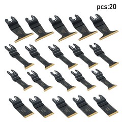 20 PCS Titanium Oscillating Tool Blades Metal Cutting Universal Multitool Blades