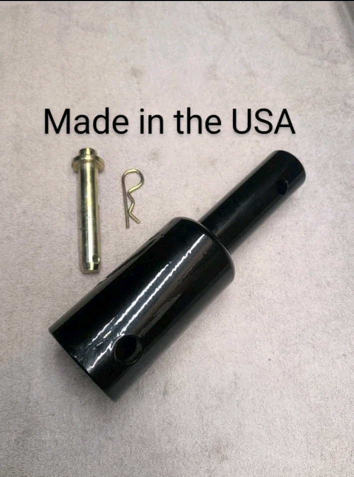 2-9/16″ Round to 2″ Round Auger Bit Post Hole Digger Adapter Conversion 7/8″ Pin