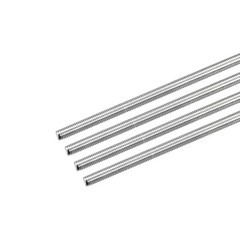 4Pcs Fully Threaded Rod M5x350mm 0.8mm Pitch 304 Stainless Steel Right Hand