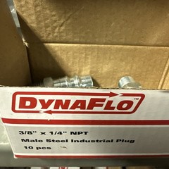 (10) 3/8″ x 1/4″NPT Male Steel Industrial Plug Dynaflo 430028