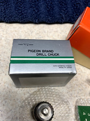 Machinist Sensitive Hand Feed 1/2″ Arbor and a Pigeon drill Chuck (NOS)