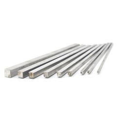 304 Stainless Steel Square Bar 500mm Length, Square Side Size:From 2mm To 30mm