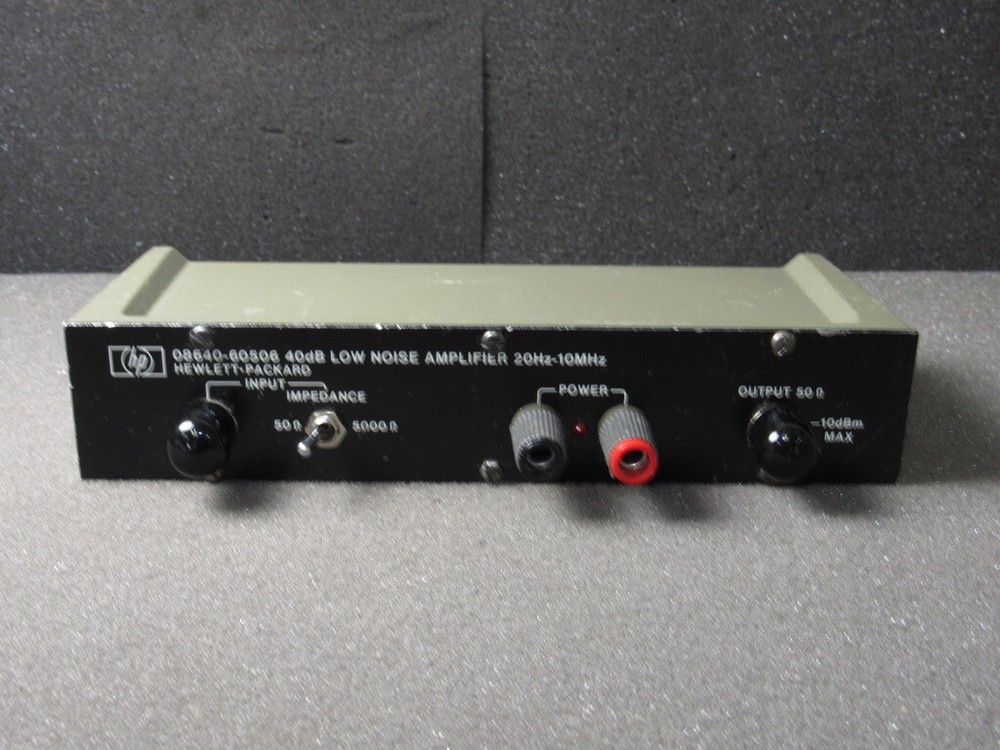 HP 08640-60506 40dB Low Noise Amplifier 20Hz-10MHz