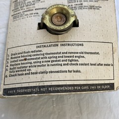 VINTAGE CAROL CABLE CO CP9180 AUTOMOTIVE THERMOSTAT 1950-1960 HIGH TEMPERATURE