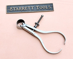 Rare/Antique STARRETT No.76 Thread Calipers W/Square Legs, 3.0” Size & Capacity!