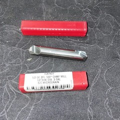 Titan USA Chamfer Mills 1/2 DE 2FL 120 Degrees 1/2 Shk Dia 3 OAL S/c Micrograin