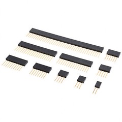 2.54mm 0.1″ PCB Header Vertical Female Socket Connector, Single/Double Row Pin