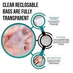 Strong 2 Mil Clear Reclosable Zip Plastic Lock Bags Poly Jewelry Zipper Baggies