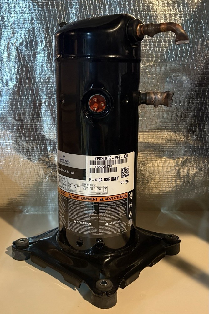 Emerson Copeland scroll compressor ZPS20K5E-PFV-130 230V 20,000 BTUH R410A Used!