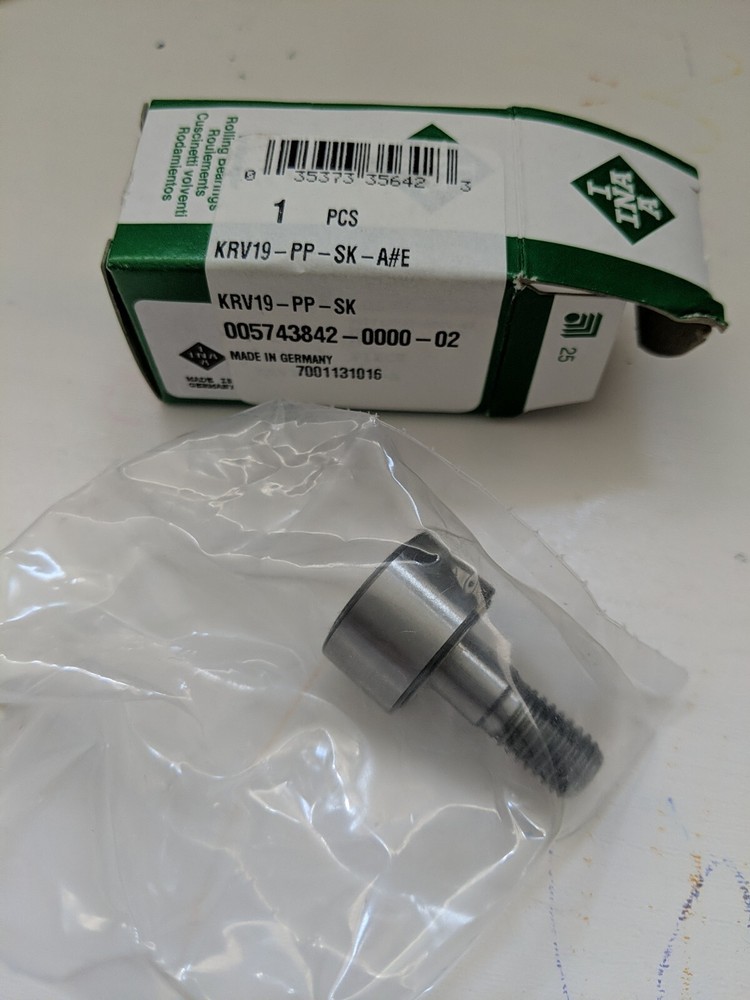 New INA KR19-SK-PP-A Cam Follower Bearing 19mm OD, stud dia 8mm