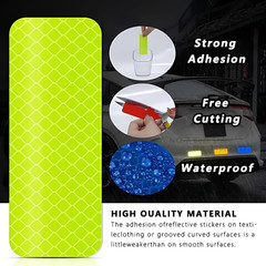 Reflective Stickers 10-80 PCS High Visibility Reflective Tape Waterproof Strips
