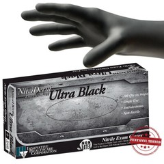 NitriDerm Ultra Black Nitrile Exam Gloves Medical Grade 2XL – 100CT