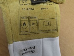 Weldas 10-2304 (2 Pair) DEERSOsoft TIG MIG Welding Gloves Made of Deerskin SMALL
