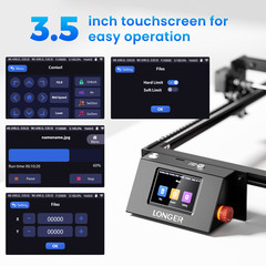 LONGER RAY5 10W Laser Etching Cutter, 400x400mm Work Area, Air Pump Port