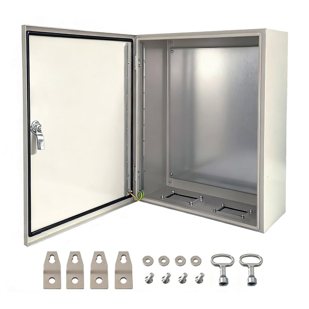 Steel Electrical , 10x8x6 Waterproof & Dustproof IP66 Steel Enclosure,1.5mm C…