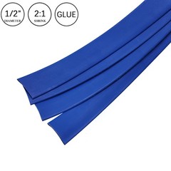 2:1 Heat Shrink Tubing Blue Dual Wall Waterproof Glue Wires Wrap (LARGE SIZES)