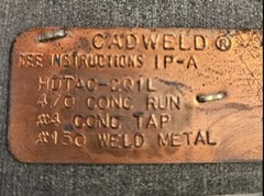 Erico TAC2Q1L CADWELD® TA Series Price Key C Standard Horizontal Tee New In Box
