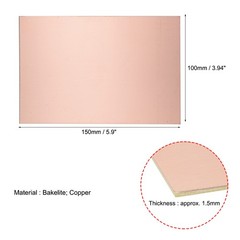 5 x Single-Sided Copper Clad Laminate PCB Circuit Board 1.5mm 150 x 100mm